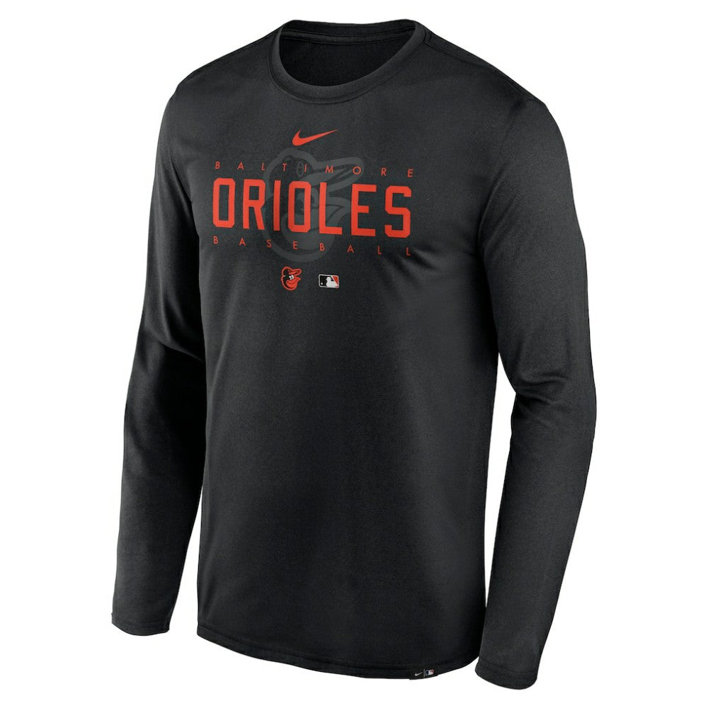 Baltimore Orioles Nike Authentic Collection Team Logo Legend Performance Long Sleeve T-Shirt - MLB