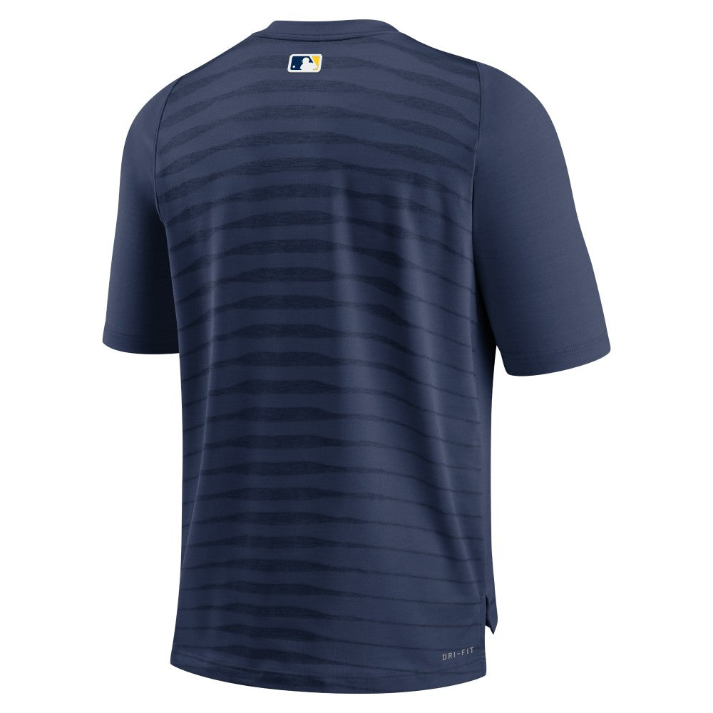 Milwaukee Brewers Nike Authentic Collection Pregame Raglan Performance V-Neck T-Shirt - MLB