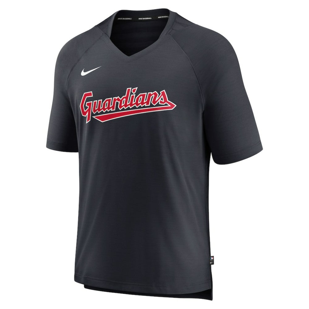 Cleveland Guardians Nike Authentic Collection Pregame Raglan Performance V-Neck T-Shirt - MLB