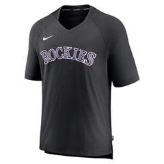 Colorado Rockies Nike Authentic Collection Pregame Raglan Performance V-Neck T-Shirt - MLB