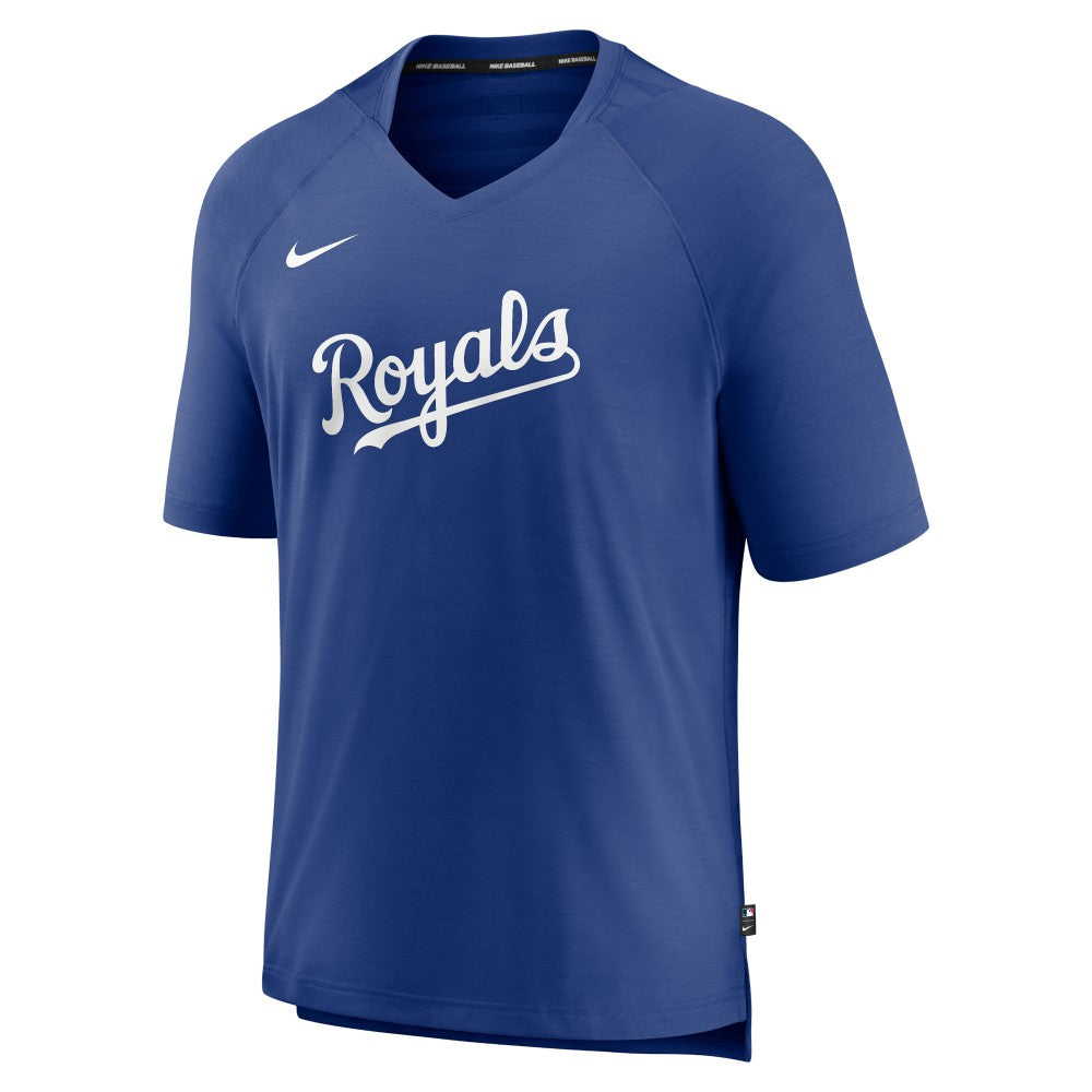 Kansas City Royals Nike Authentic Collection Pregame Raglan Performance V-Neck T-Shirt - MLB