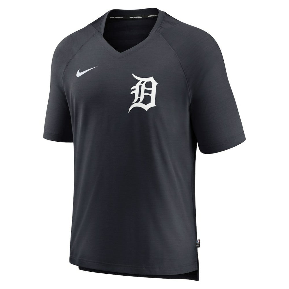 Detroit Tigers Nike Authentic Collection Pregame Raglan Performance V-Neck T-Shirt - MLB