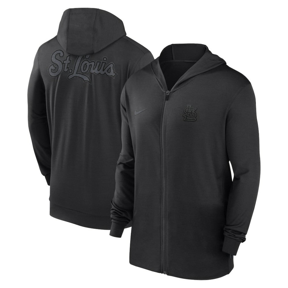 St. Louis Cardinals Nike Authentic Collection Travel Performance Lightweight Full-Zip Hoodie - MLB