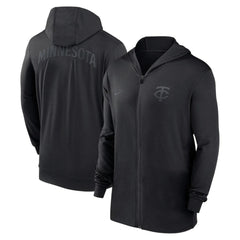 Minnesota Twins Nike Authentic Collection Travel Performance Lightweight Full-Zip Hoodie - MLB