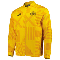 Manchester City Pre-Match Raglan Full-Zip Training Jacket Yellow | Puma Sale