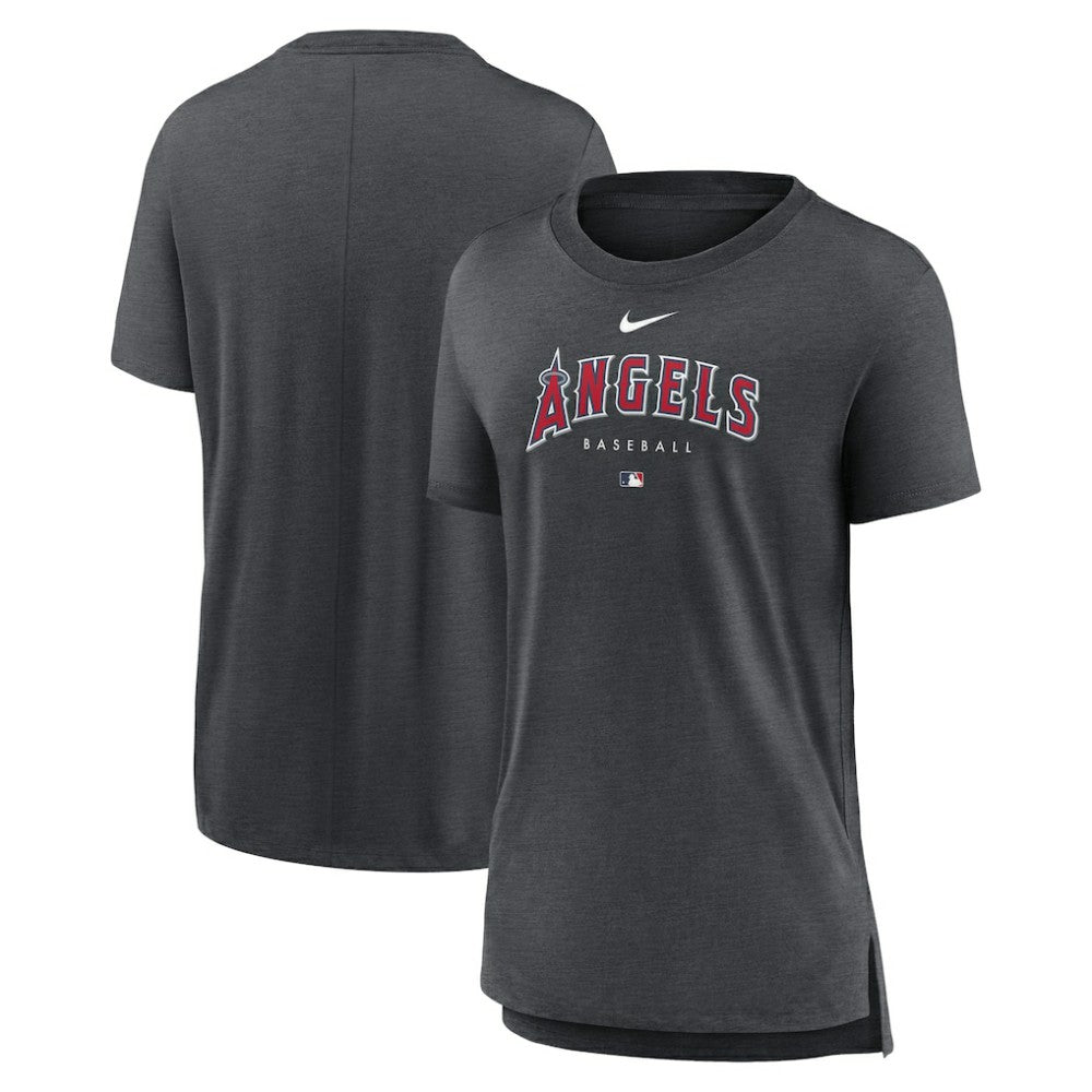 Los Angeles Angels Nike Women's Authentic Collection Early Work Tri-Blend T-Shirt - MLB