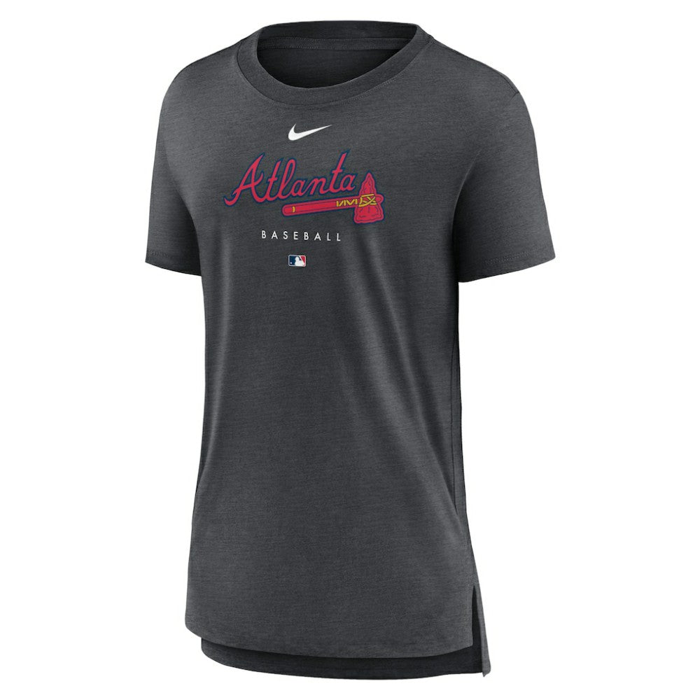 Atlanta Braves Nike Women's Authentic Collection Early Work Tri-Blend T-Shirt - MLB