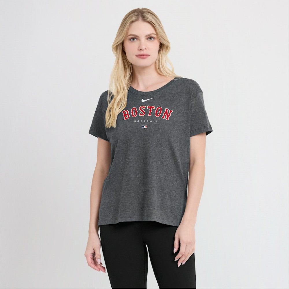 Boston Red Sox Nike Women's Authentic Collection Early Work Tri-Blend T-Shirt - MLB