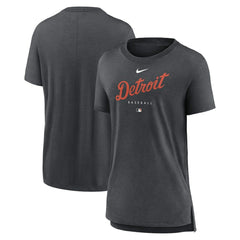 Detroit Tigers Nike Women's Authentic Collection Early Work Tri-Blend T-Shirt - MLB