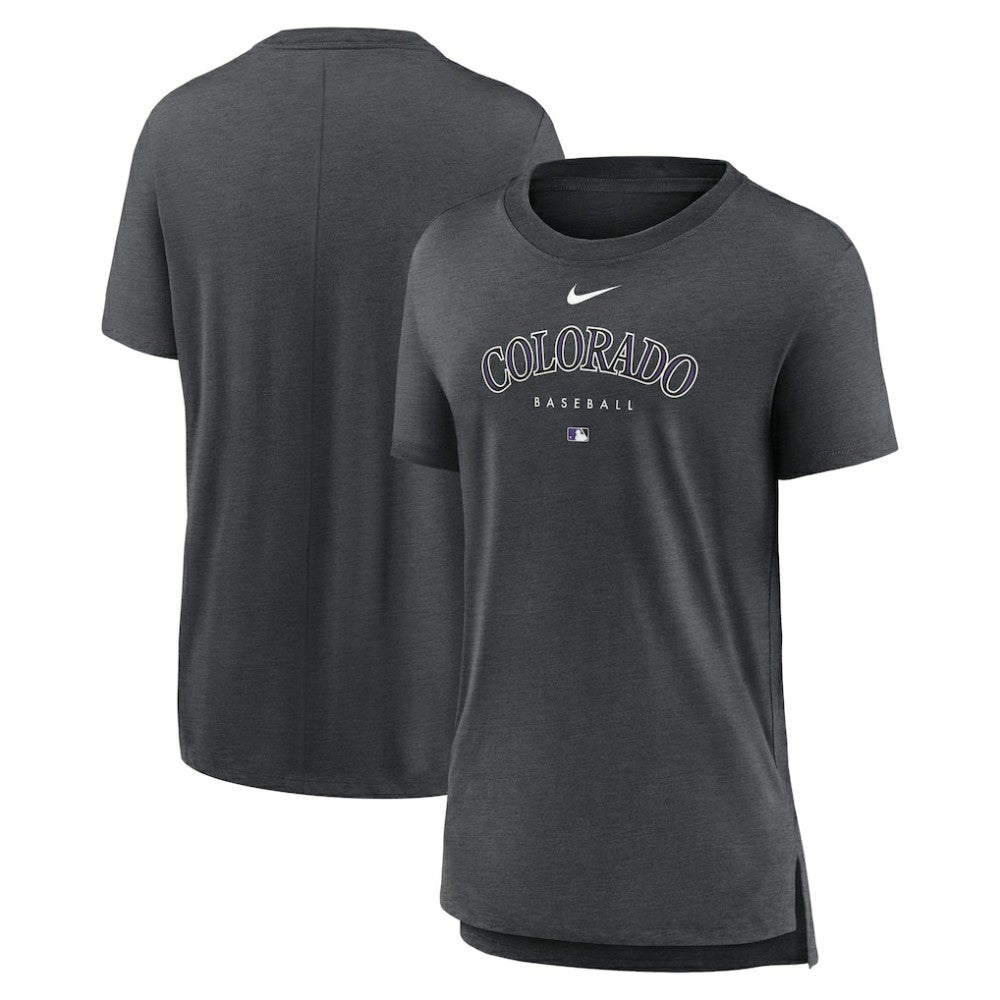 Colorado Rockies Nike Women's Authentic Collection Early Work Tri-Blend T-Shirt - MLB