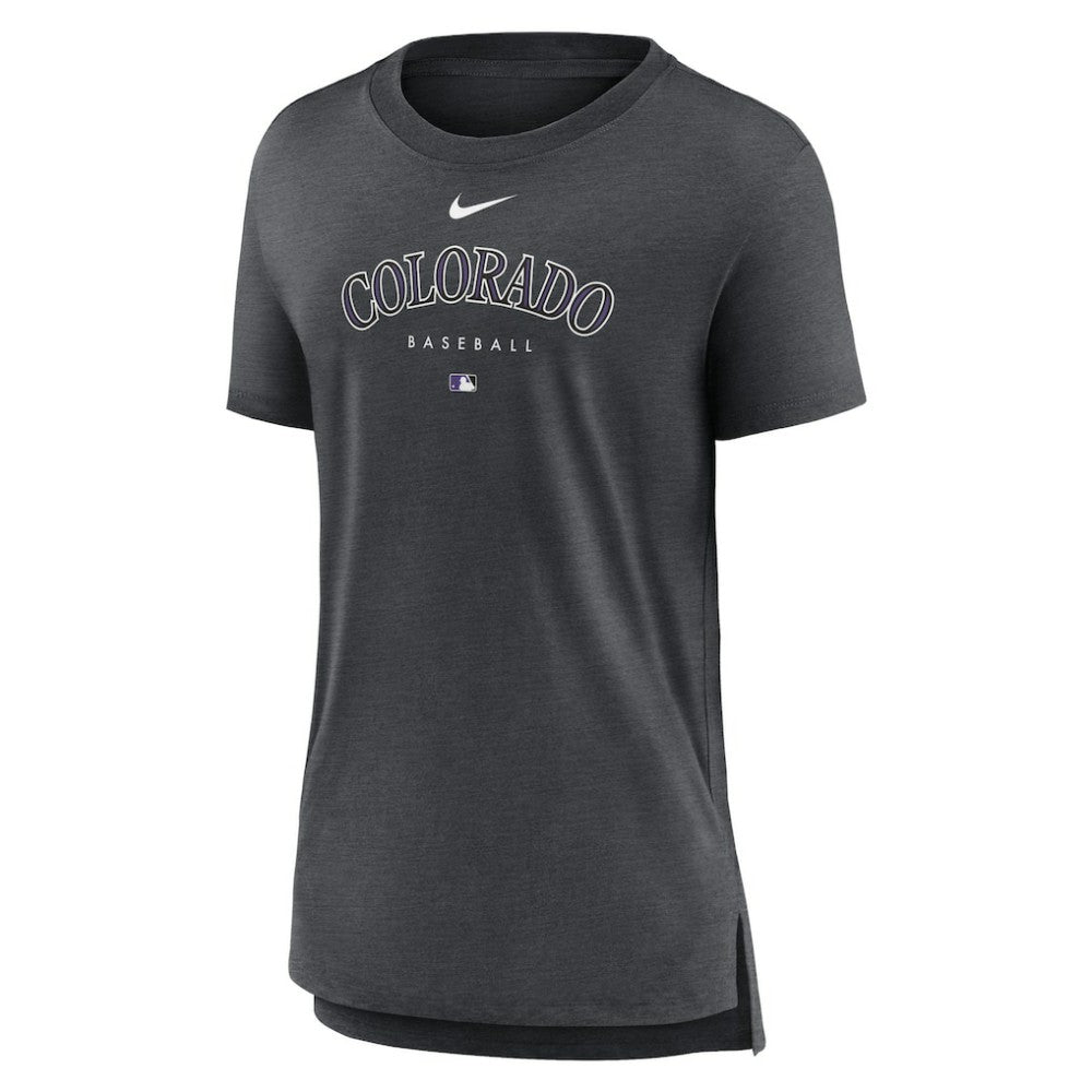 Colorado Rockies Nike Women's Authentic Collection Early Work Tri-Blend T-Shirt - MLB