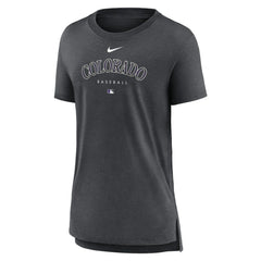 Colorado Rockies Nike Women's Authentic Collection Early Work Tri-Blend T-Shirt - MLB