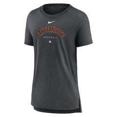 San Francisco Giants Nike Women's Authentic Collection Early Work Tri-Blend T-Shirt - MLB