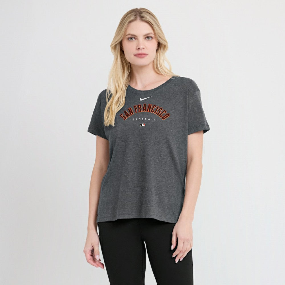 San Francisco Giants Nike Women's Authentic Collection Early Work Tri-Blend T-Shirt - MLB
