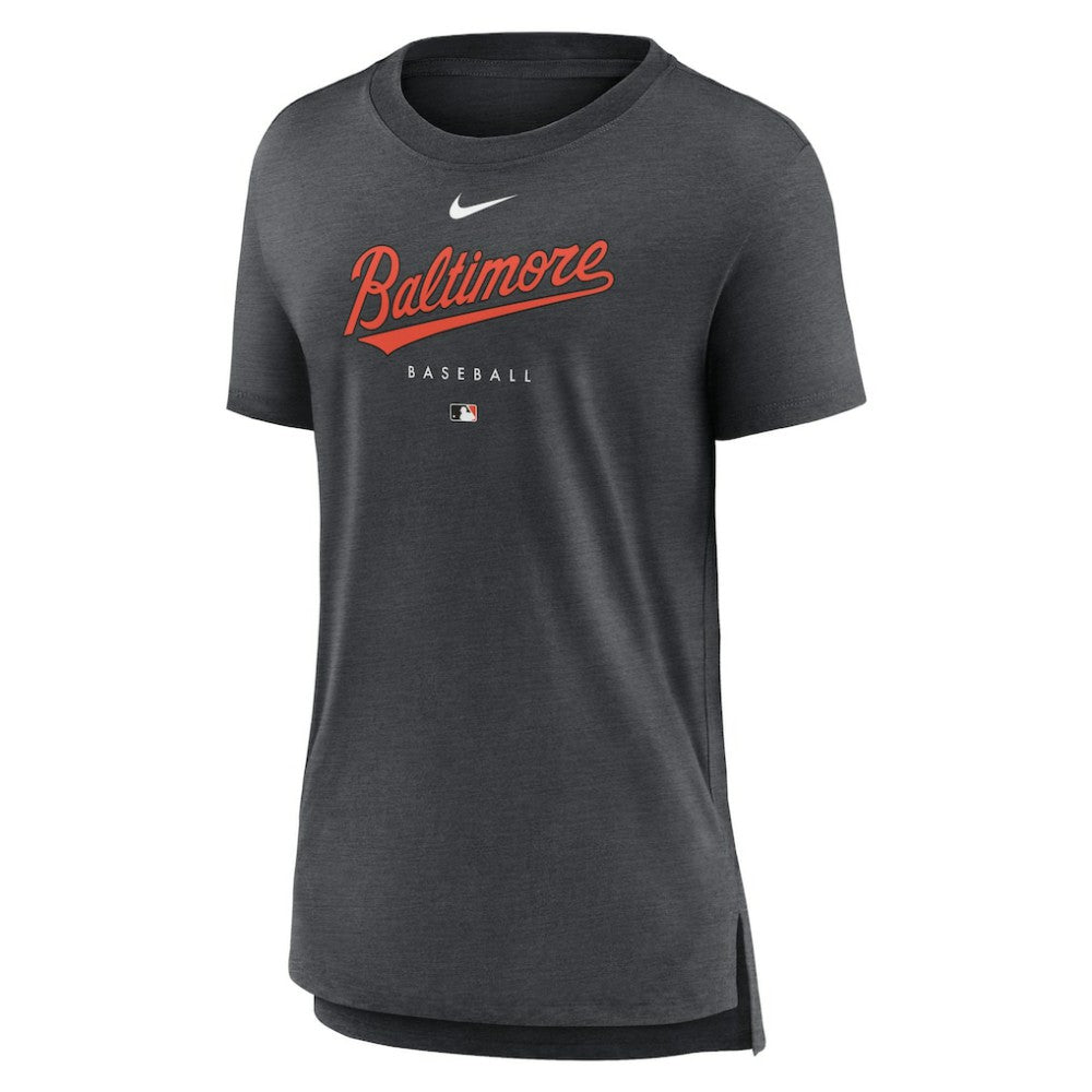 Baltimore Orioles Nike Women's Authentic Collection Early Work Tri-Blend T-Shirt - MLB