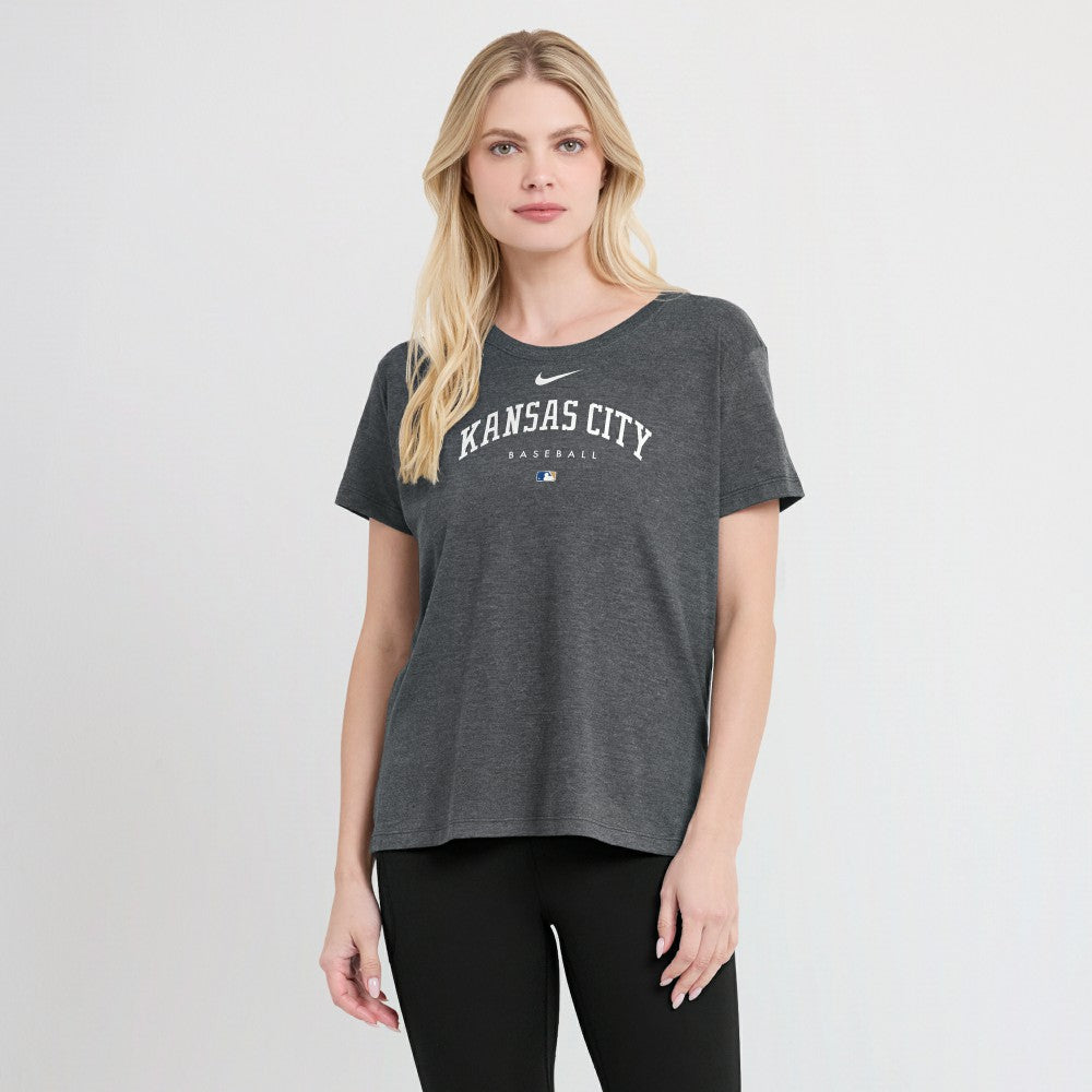Kansas City Royals Nike Women's Authentic Collection Early Work Tri-Blend T-Shirt - MLB