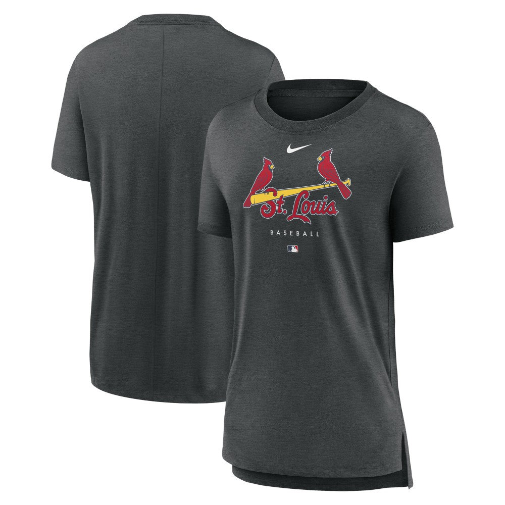 St. Louis Cardinals Nike Women's Authentic Collection Early Work Tri-Blend T-Shirt - MLB