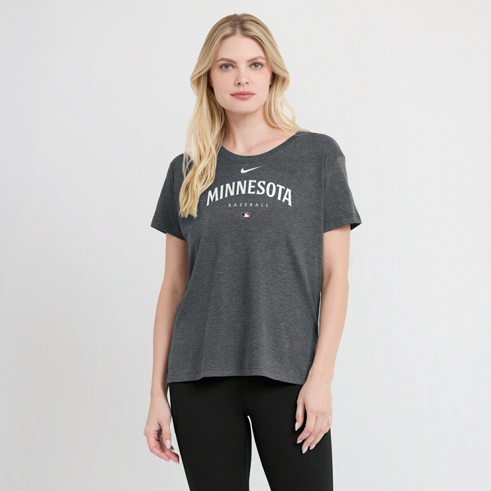 Minnesota Twins Nike Women's Authentic Collection Early Work Tri-Blend T-Shirt - MLB