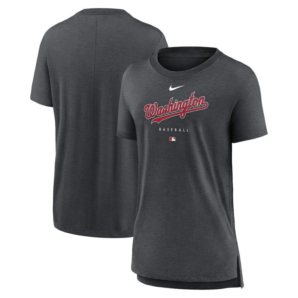 Washington Nationals Nike Women's Authentic Collection Early Work Tri-Blend T-Shirt - MLB