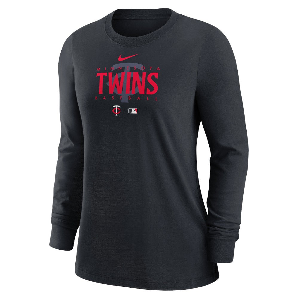 Minnesota Twins Nike Women's Authentic Collection Legend Performance Long Sleeve T-Shirt - MLB