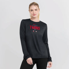 Minnesota Twins Nike Women's Authentic Collection Legend Performance Long Sleeve T-Shirt - MLB