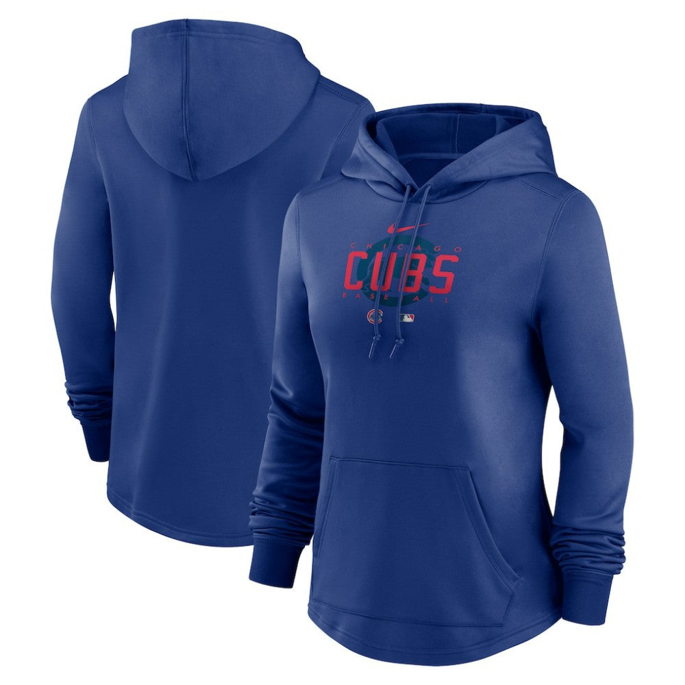 Chicago Cubs Nike Women's Authentic Collection Pregame Performance Pullover Hoodie - MLB