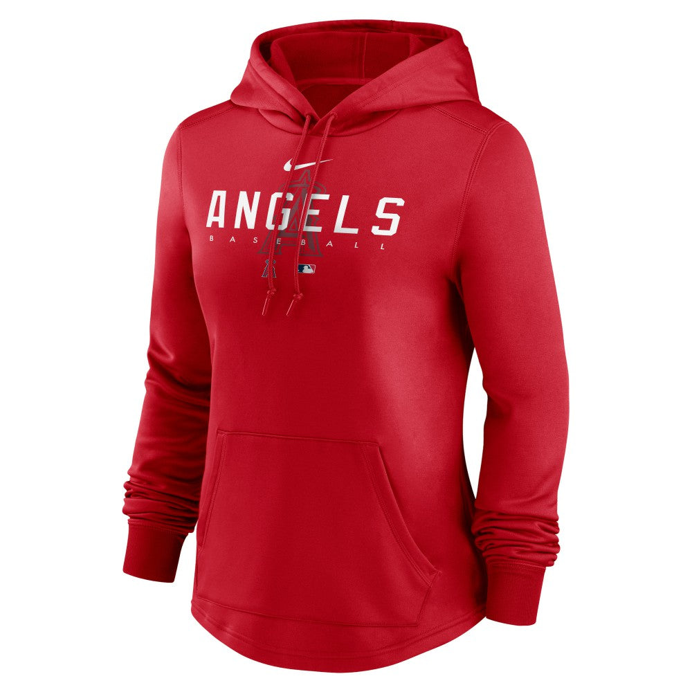 Los Angeles Angels Nike Women's Authentic Collection Pregame Performance Pullover Hoodie - MLB