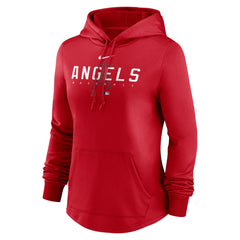 Los Angeles Angels Nike Women's Authentic Collection Pregame Performance Pullover Hoodie - MLB