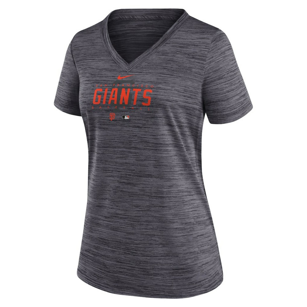 San Francisco Giants Nike Women's Authentic Collection Velocity Practice Performance V-Neck T-Shirt - MLB
