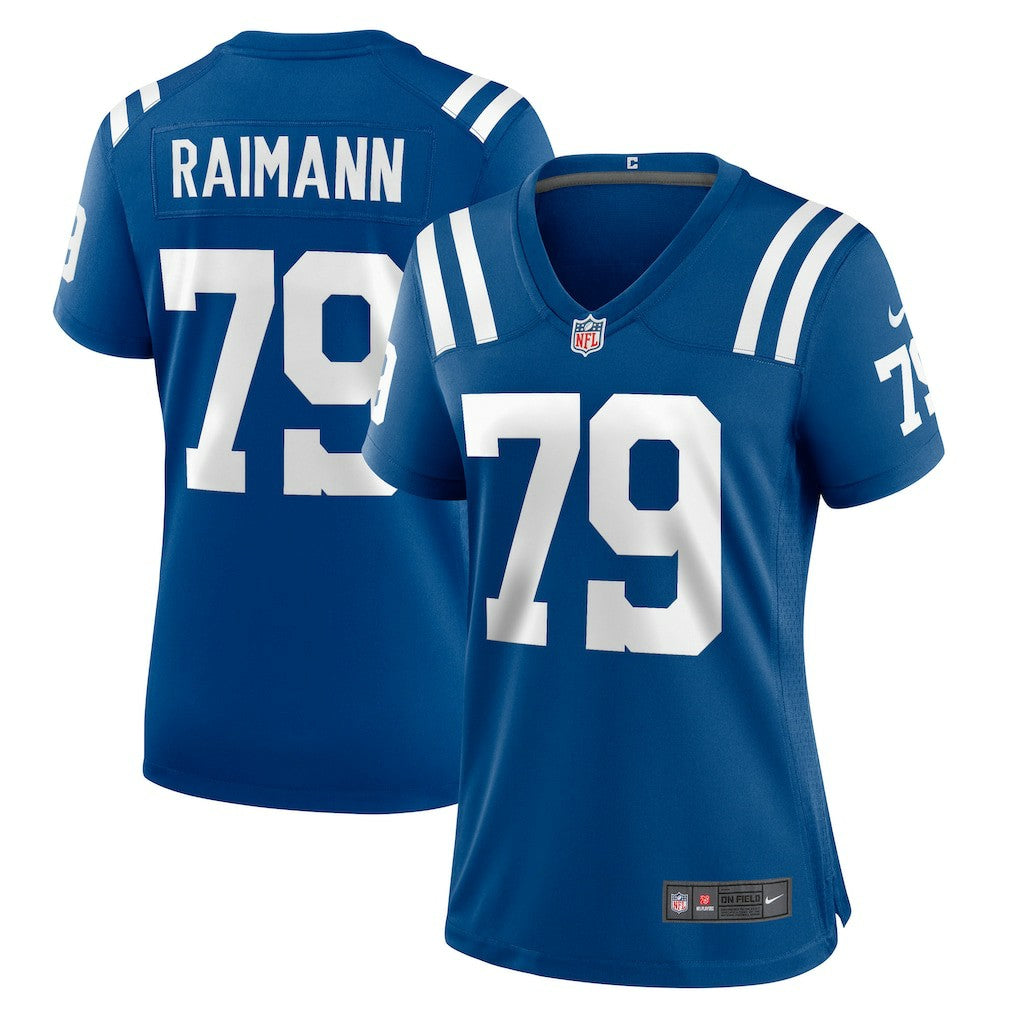 Bernhard Raimann Indianapolis Colts Women's Player Game Jersey Royal | Nike for Sale