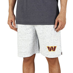 Washington Commanders Concepts Sport Logo Throttle Knit Jam Shorts White/Charcoal | NFL