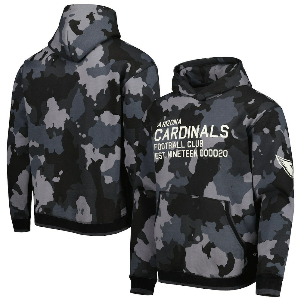 Arizona Cardinals The Wild Collective Camo Pullover Hoodie Black | NFL