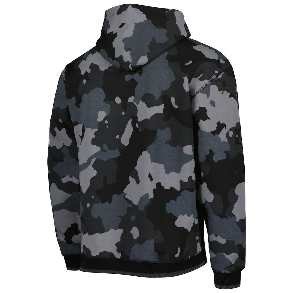 Cleveland Browns The Wild Collective Camo Pullover Hoodie Black | NFL