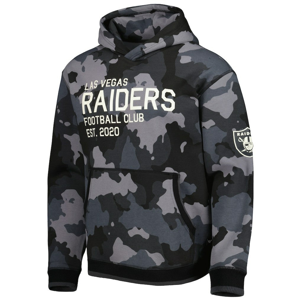 Las Vegas Raiders The Wild Collective Camo Pullover Hoodie Black | NFL