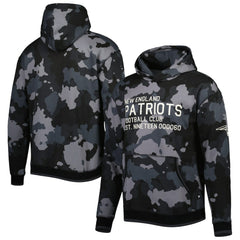 New England Patriots The Wild Collective Camo Pullover Hoodie Black | NFL