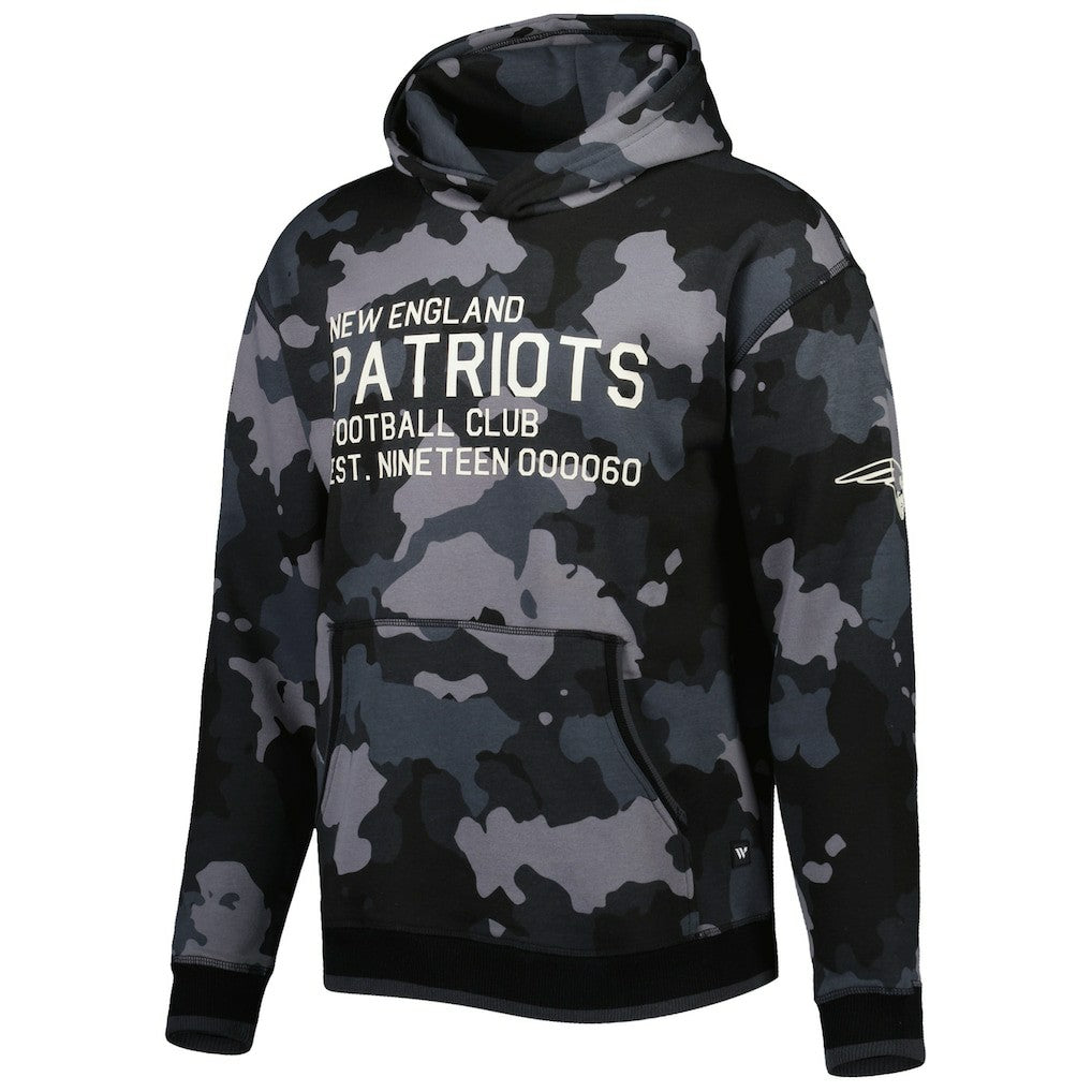 New England Patriots The Wild Collective Camo Pullover Hoodie Black | NFL