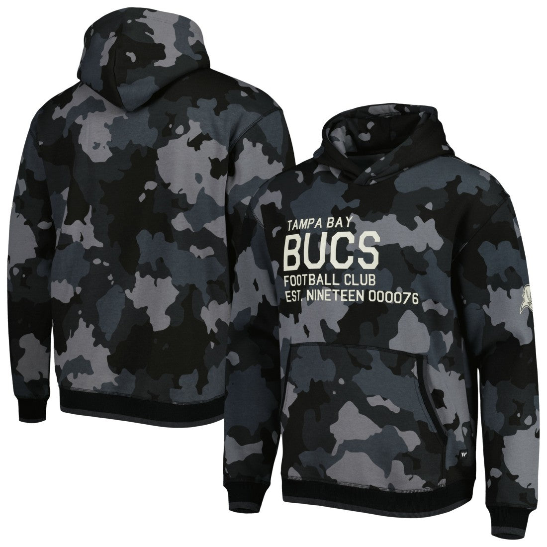 Tampa Bay Buccaneers The Wild Collective Camo Pullover Hoodie Black | NFL