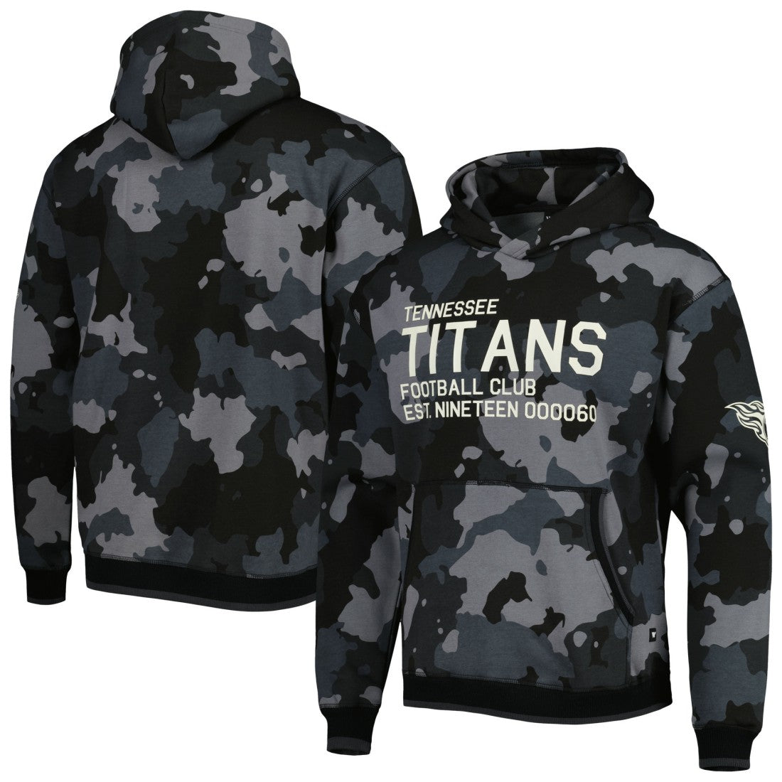 Tennessee Titans The Wild Collective Camo Pullover Hoodie Black | NFL