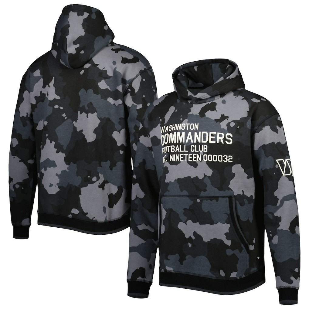 Washington Commanders The Wild Collective Camo Pullover Hoodie Black | NFL