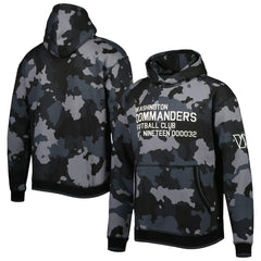 Washington Commanders The Wild Collective Camo Pullover Hoodie Black | NFL