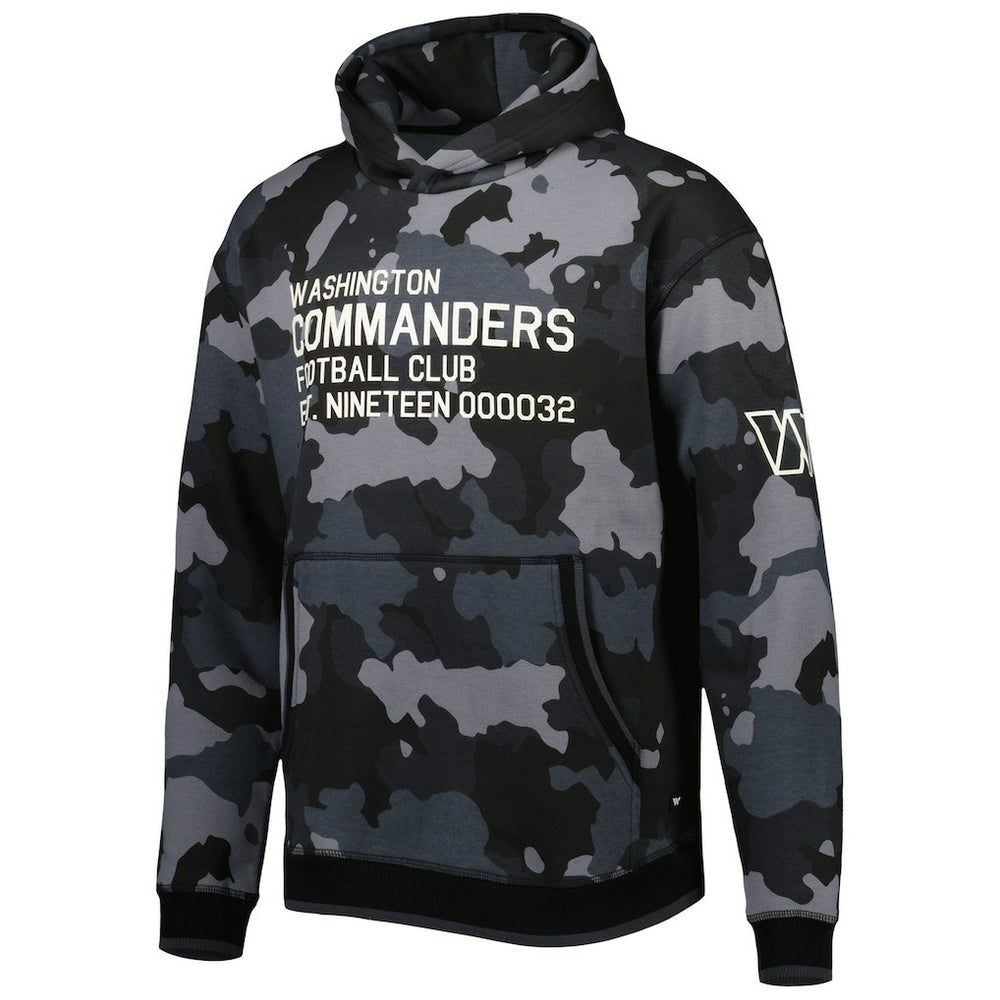 Washington Commanders The Wild Collective Camo Pullover Hoodie Black | NFL