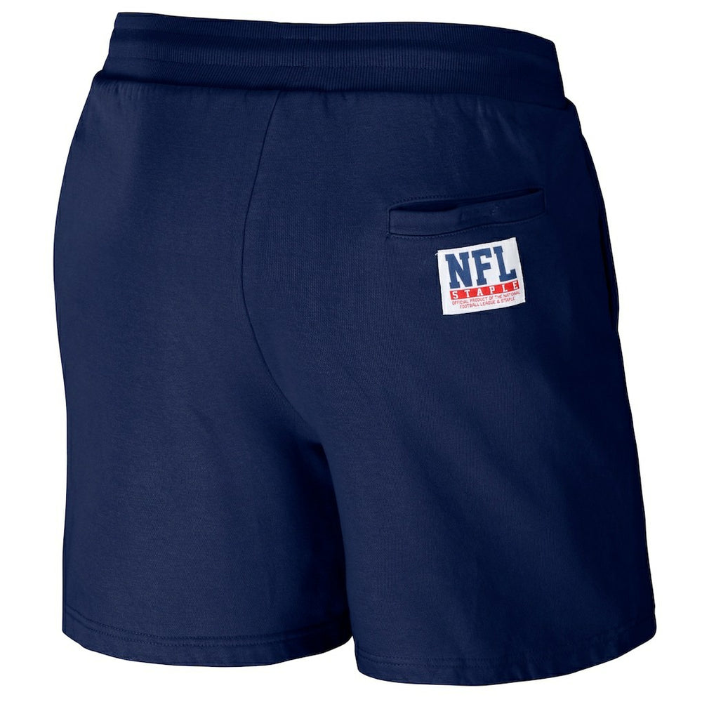 New England Patriots NFL x Staple Throwback Vintage Wash Fleece Shorts Navy | NFL