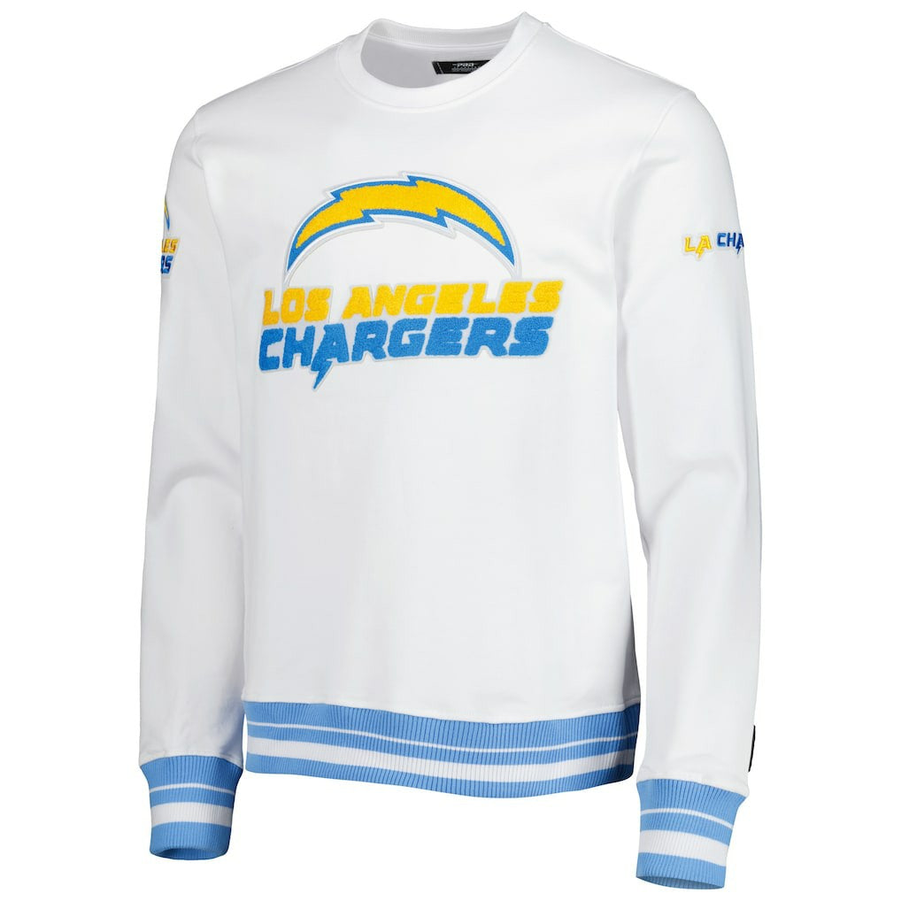 LA Chargers Pro Standard White Mash Up Pullover Sweatshirt | NFL