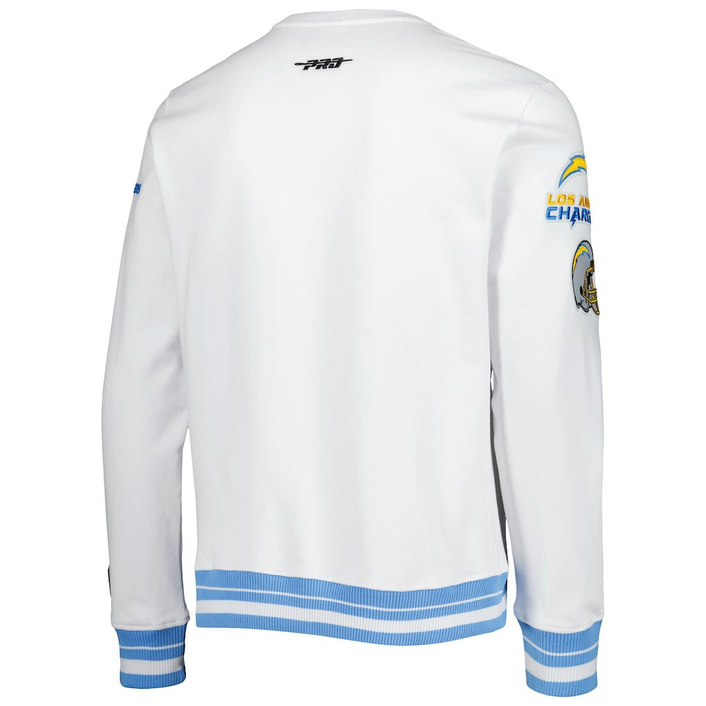 LA Chargers Pro Standard White Mash Up Pullover Sweatshirt | NFL