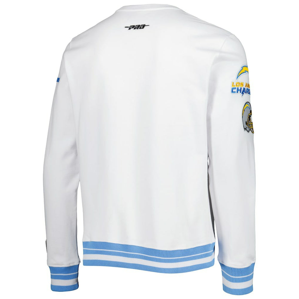 LA Chargers Pro Standard White Mash Up Pullover Sweatshirt | NFL