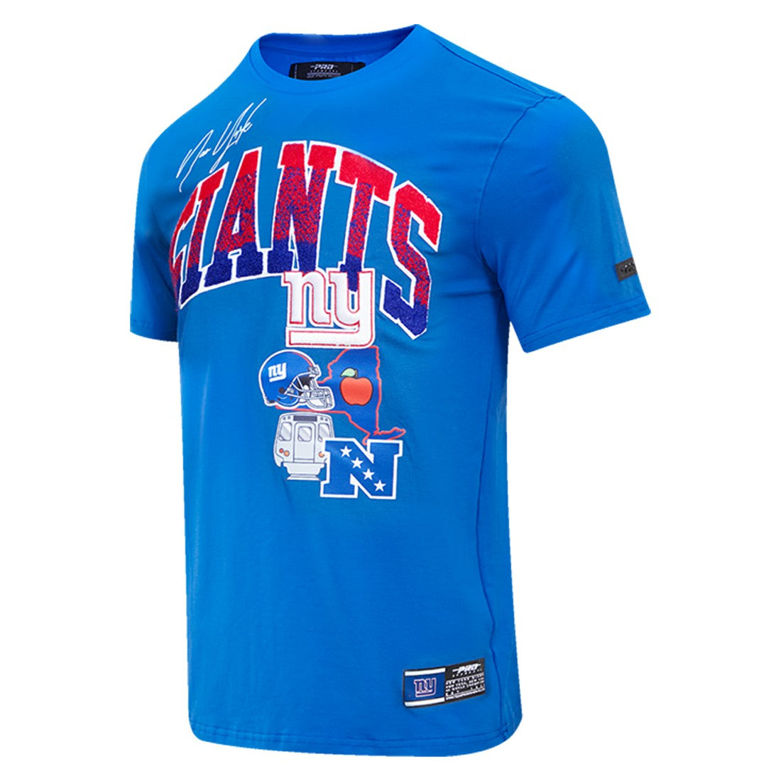 New York Giants Pro Standard Super Bowl XLVI Patch Hometown Collection T-Shirt Royal | NFL