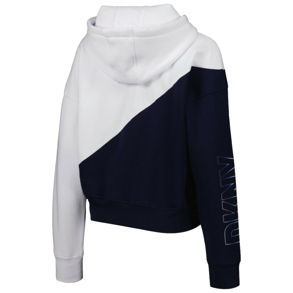 Atlanta Braves DKNY Sport Women's Bobbi Colorblock Pullover Hoodie - MLB