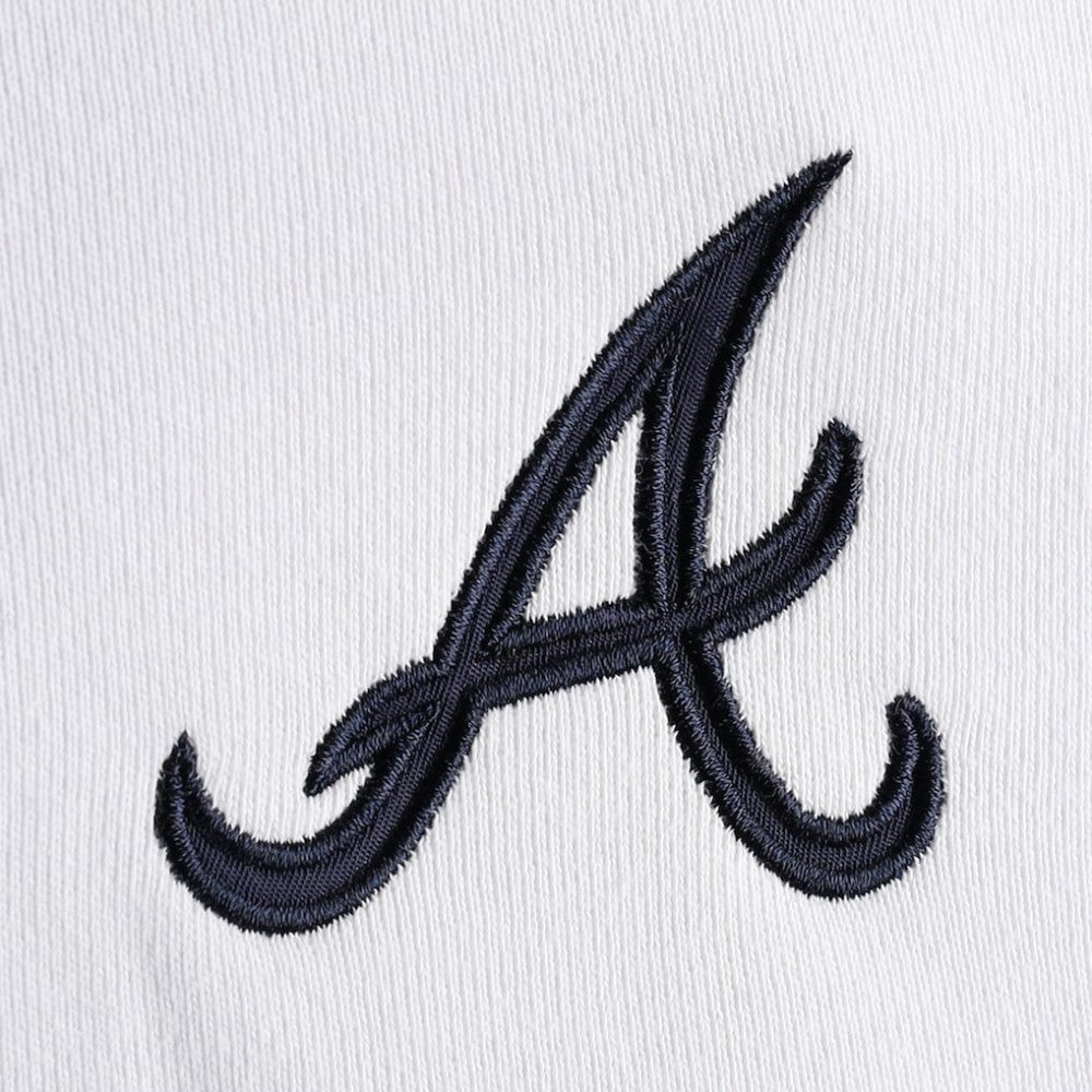 Atlanta Braves DKNY Sport Women's Bobbi Colorblock Pullover Hoodie - MLB