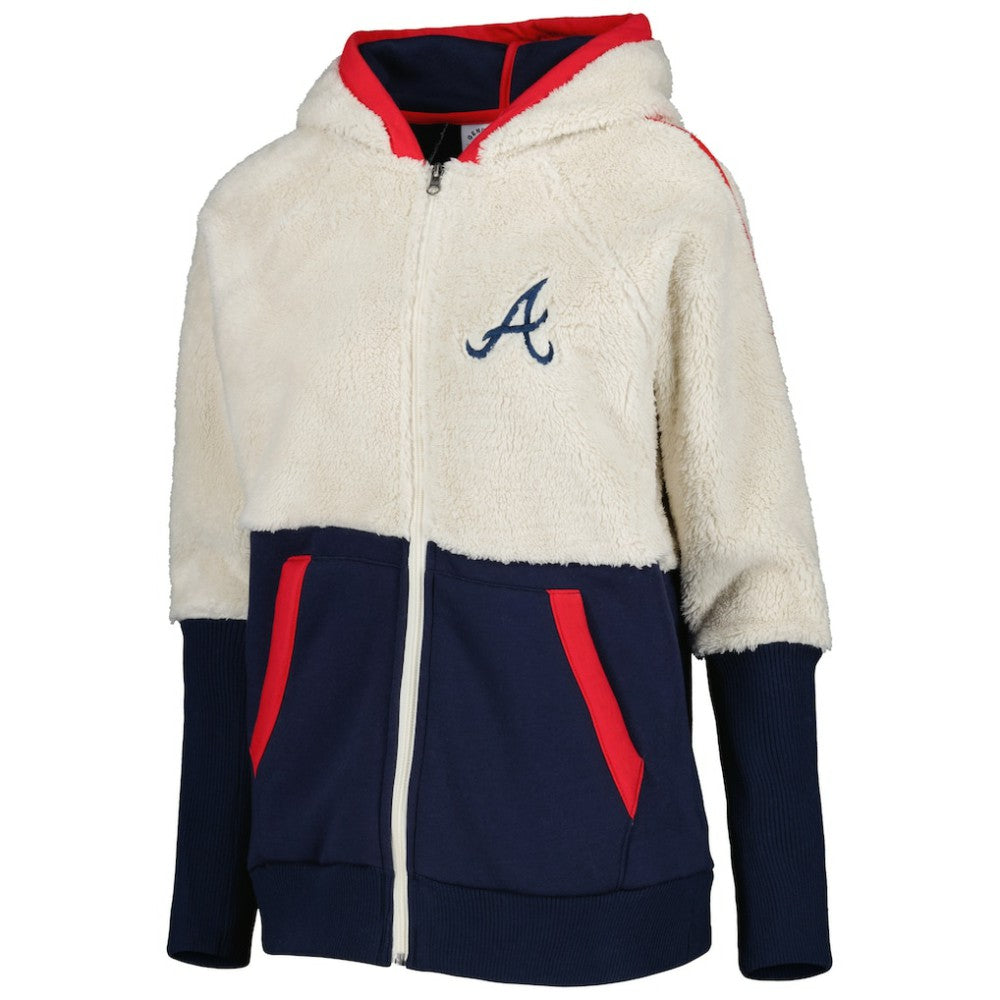 Atlanta Braves G-III 4Her by Carl Banks Women's Shuffle It Raglan Full-Zip Hoodie - MLB