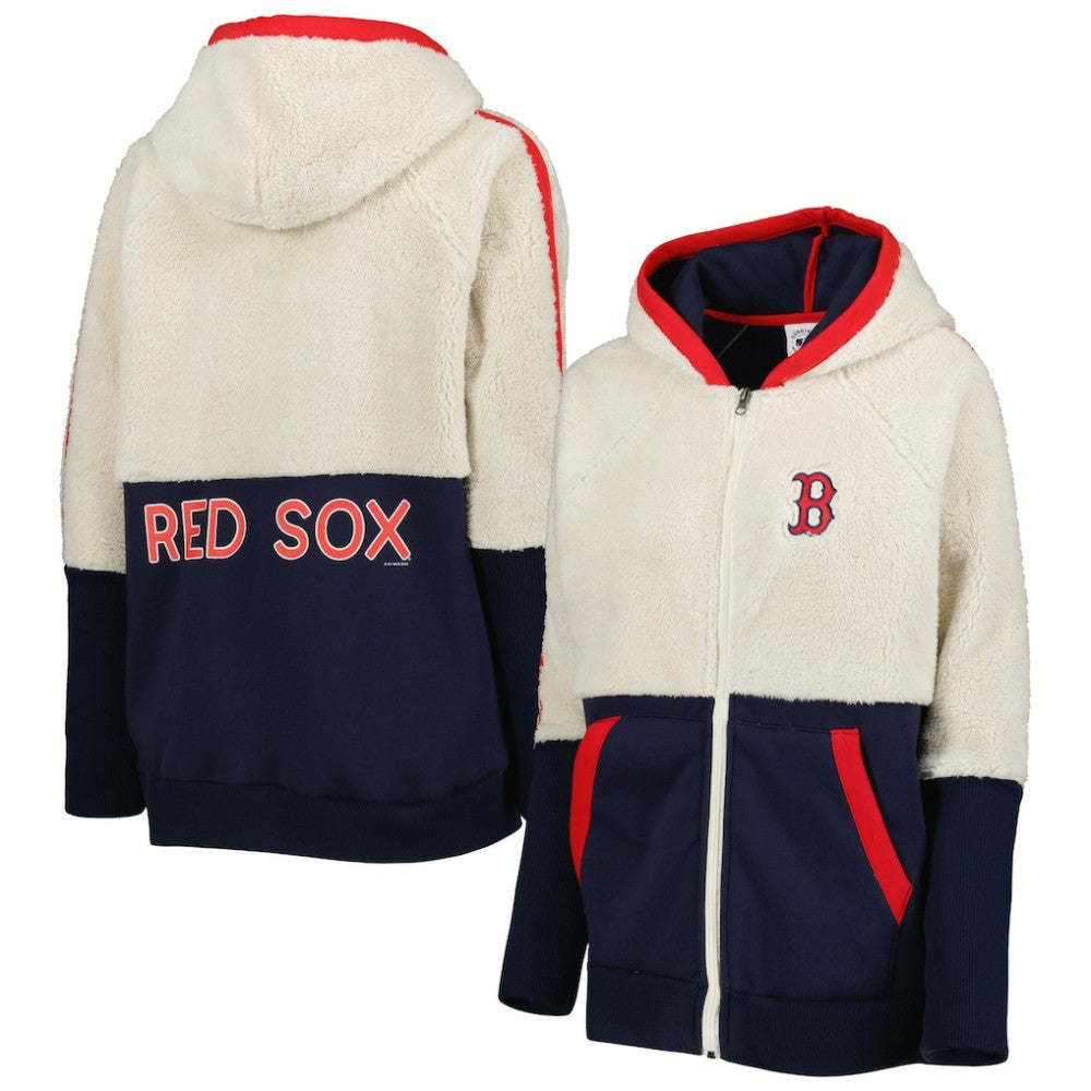 Boston Red Sox G-III 4Her by Carl Banks Women's Shuffle It Raglan Full-Zip Hoodie - MLB